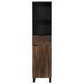 vidaXL Bathroom Furniture Sets with Drawer with Shelf Striped with Storage with Door Brown 38 x 33 x 160 cm