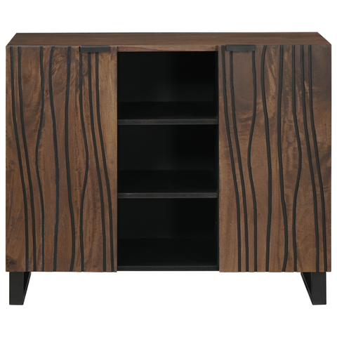 vidaXL Sideboard 90x33.5x75 cm Solid Wood Mango