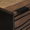 vidaXL Highboard Walnut Wood with Shelf Other with Storage with Door Brown Medium