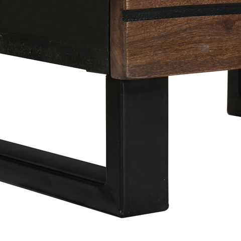 vidaXL Highboard Walnut Wood with Shelf Other with Storage with Door Brown Medium