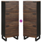 vidaXL Highboard Walnut Wood with Shelf Other with Storage with Door Brown Medium
