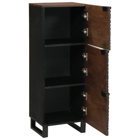 vidaXL Highboard Walnut Wood with Shelf Other with Storage with Door Brown Medium