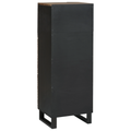 vidaXL Highboard Walnut Wood with Shelf Other with Storage with Door Brown Medium