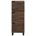 vidaXL Highboard Walnut Wood with Shelf Other with Storage with Door Brown Medium