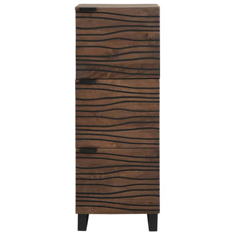vidaXL Highboard Walnut Wood with Shelf Other with Storage with Door Brown Medium
