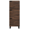 vidaXL Highboard Walnut Wood with Shelf Other with Storage with Door Brown Medium