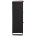 vidaXL Highboard Walnut Wood with Shelf Other with Storage with Door Brown Medium