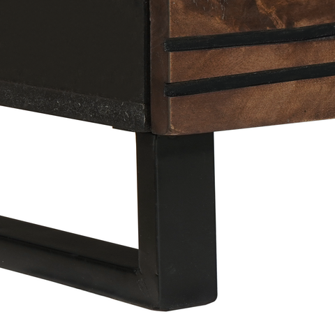 vidaXL Highboard 60x33.5x100 cm Solid Wood Mango