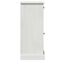 vidaXL Bathroom Cabinet "VIGO" with Drawer 37x34x80 cm Solid Wood Pine