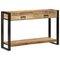 vidaXL Console Table 120x33x75 cm Solid Rough Wood Mango