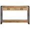 vidaXL Console Table 120x33x75 cm Solid Rough Wood Mango