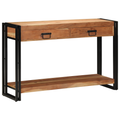 vidaXL Console Table 120x33x75 cm Solid Wood Acacia