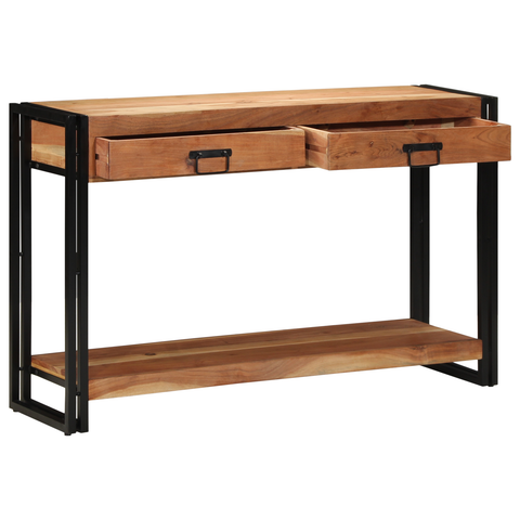 vidaXL Console Table 120x33x75 cm Solid Wood Acacia