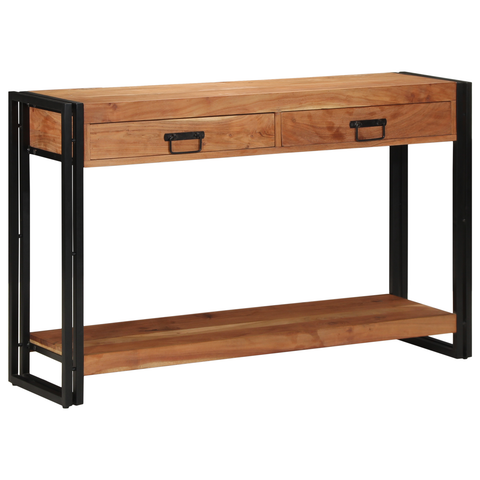 vidaXL Console Table 120x33x75 cm Solid Wood Acacia