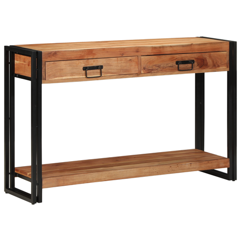 vidaXL Console Table 120x33x75 cm Solid Wood Acacia