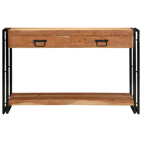 vidaXL Console Table 120x33x75 cm Solid Wood Acacia