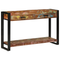 vidaXL Console Table Multicolour 120x33x75 cm Solid Wood Reclaimed