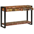 vidaXL Console Table Multicolour 120x33x75 cm Solid Wood Reclaimed