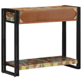 vidaXL Console Table Multicolour Solid Reclaimed Wood and Metal