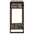 vidaXL Console Table Multicolour Solid Reclaimed Wood and Metal