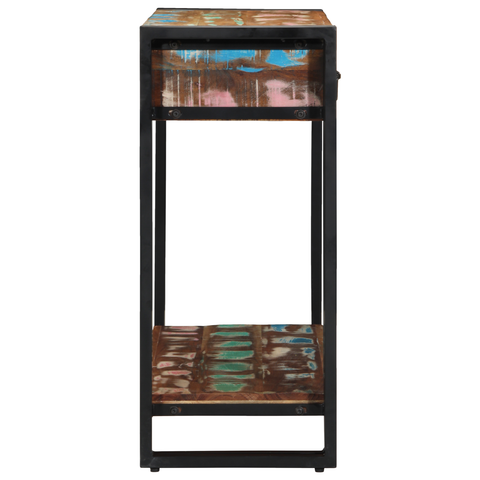vidaXL Console Table Multicolour Solid Reclaimed Wood and Metal