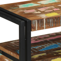 vidaXL End Tables Multicolour 120x33x75 cm Solid Reclaimed Wood&Metal