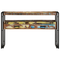 vidaXL End Tables Multicolour 120x33x75 cm Solid Reclaimed Wood&Metal