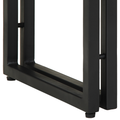 vidaXL End Tables Black 90x33x75 cm Solid Mango Wood and Metal