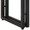 vidaXL End Tables Black 90x33x75 cm Solid Mango Wood and Metal