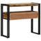 vidaXL End Tables Black 90x33x75 cm Solid Mango Wood and Metal