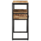 vidaXL End Tables Black 90x33x75 cm Solid Mango Wood and Metal
