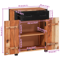 vidaXL Buffets & Sideboards with Drawer with Shelf with Storage with Door Brown Solid acacia wood