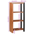 vidaXL Bookcase 50 x 30 x 110 cm Solid Acacia Wood