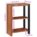 vidaXL Bookcase Solid Acacia Wood