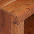 vidaXL Bookcase 50 x 30 x 40 cm Solid Acacia Wood