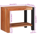 vidaXL Bookcase 50 x 30 x 40 cm Solid Acacia Wood