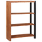 vidaXL Bookcase Solid Acacia Wood