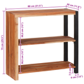 vidaXL Bookcase Solid Acacia Wood