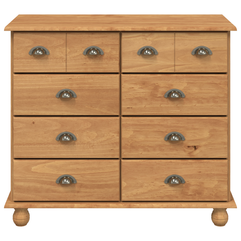 vidaXL Chest of Drawers 'ASKIM'Honey Brown 91x40x79 cm Solid Wood Pine