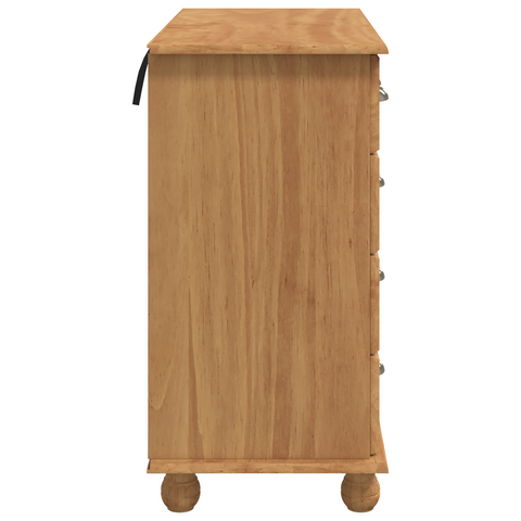 vidaXL Chest of Drawers 'ASKIM'Honey Brown 91x40x79 cm Solid Wood Pine