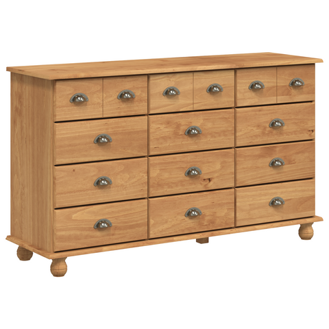 vidaXL Chest of Drawers "ASKIM" 79x40x133.5 cm Solid Wood Pine