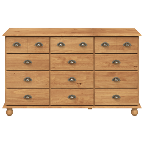 vidaXL Chest of Drawers "ASKIM" 79x40x133.5 cm Solid Wood Pine