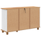 vidaXL Chest of Drawers "ASKIM" White 79x40x133.5 cm Solid Wood Pine