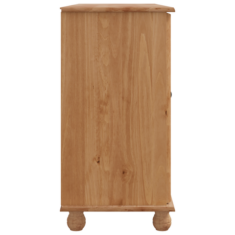 vidaXL Sideboard "ASKIM" 133,5x40x79 cm Solid Wood Pine