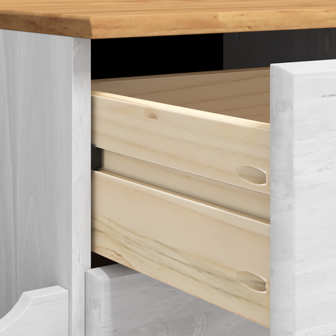 vidaXL Entryway Storage Bench ASKIM White 100x39x62 cm Solid Wood Pine