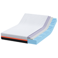 vidaXL Mattresses White and Grey 140 x 190 cm