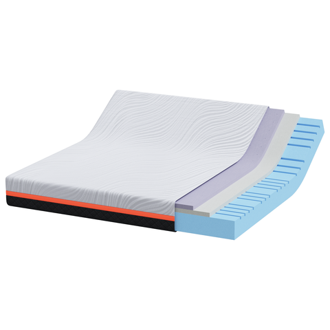 vidaXL Mattresses White and Grey 200 x 200 cm
