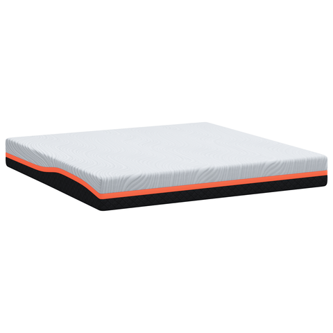 vidaXL Mattresses White and Grey 200 x 200 cm