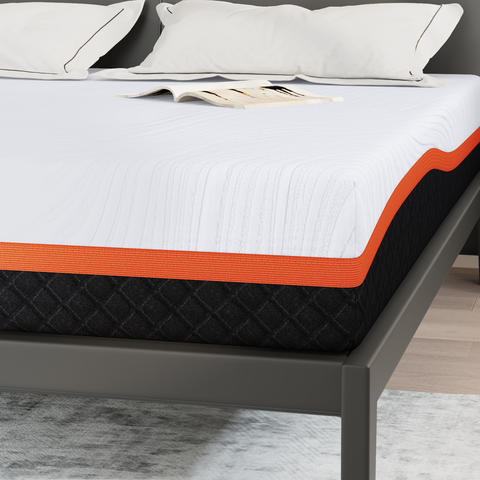 vidaXL Mattresses White and Grey 200 x 200 cm