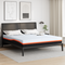 vidaXL Mattresses White and Grey 200 x 200 cm